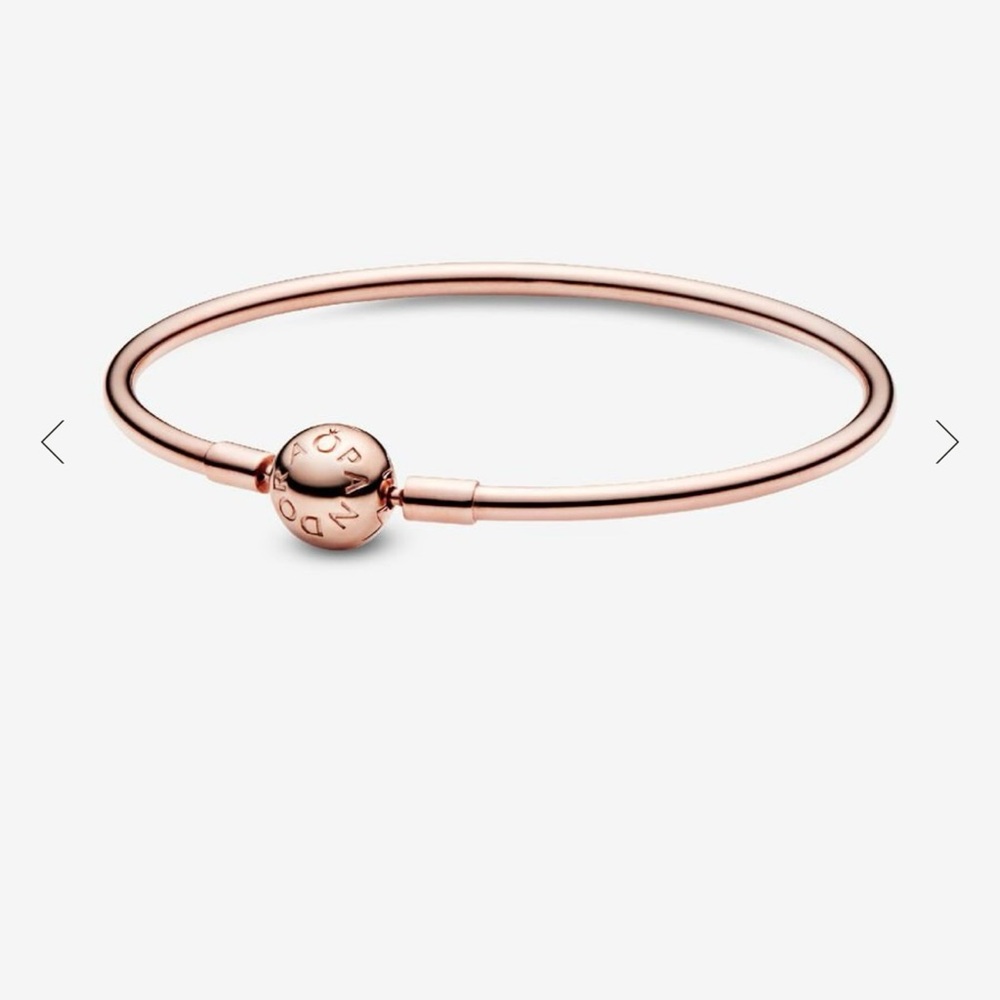 Pandora Gold Minimalist Bangle Bracelet